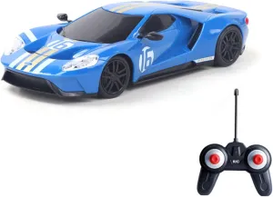 Vinie Remote Control Car for Boys, RC Cars Ford GT Heritage Edition, 1:24 Scale Officially Licensed Kids Toys, Race Car with Cool Led Lights, 4 5 6 7 8 9 10 11 12 Year Old Boy Birthday Gift (Blue)