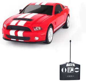 Vinie Remote Control Car for Boys, RC Cars Ford Mustang GT500, 1:14 Scale Officially Licensed Kids Toys, Drift Car with Cool Led Lights, 4 5 6 7 8 9 10 11 12 Year Old Boy Birthday Gift (Red)