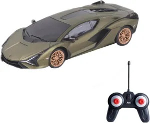 Vinie Remote Control Car for Boys, RC Cars Lamborghini SIAN, 1:24 Scale Officially Licensed Kids Toys, Lambo Sian FKP 37 Drift Car with Cool Led Lights, 4 5 6 7 8 9 10 11 12 Year Old Boy Gift (Green)