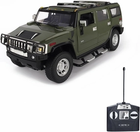 Vinie Remote Control Jeep for Boys, RC Cars Hummer H2, 1:14 Scale Officially Licensed Kids Toys, Drift Car with Cool Led Lights, 4 5 6 7 8 9 10 11 12 Year Old Boy Birthday Gift (Army Green)