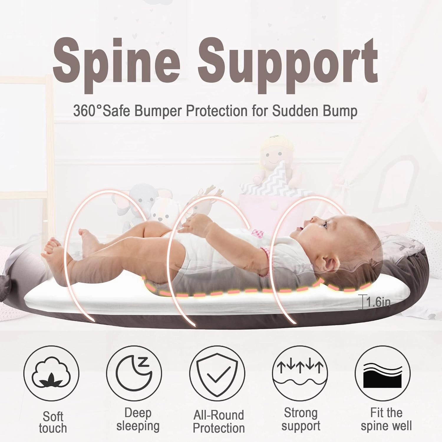 Viviland Baby Lounger_ Cover for Newborn
