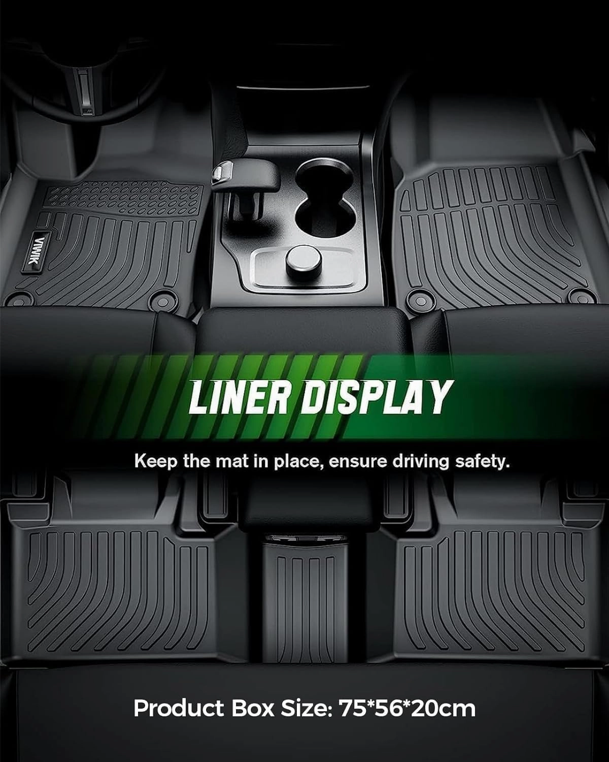 VIWIK Car Floor Mats & Cargo Mat Fit for Jeep Grand Cherokee 2022-2025 (NOT for L), Automotive All Weather Floor Liners for Jeep Grand Cherokee 2022-2025, TPE Rubber Car Mats Non-Slip Odorless