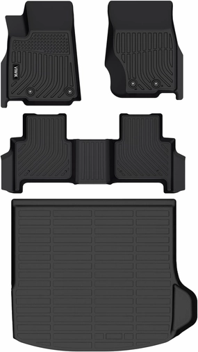 VIWIK Car Floor Mats & Cargo Mat Fit for Jeep Grand Cherokee 2022-2025 (NOT for L), Automotive All Weather Floor Liners for Jeep Grand Cherokee 2022-2025, TPE Rubber Car Mats Non-Slip Odorless