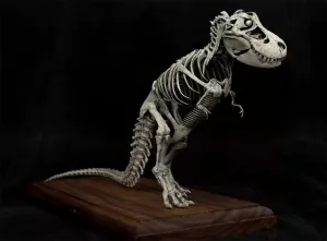 VWUVWU 1:35 Scale Standing Tyrannosaurus Figure Tyrannosauridae Resin Dinosaur Model Animal Collector GK Decor Gift for Adult
