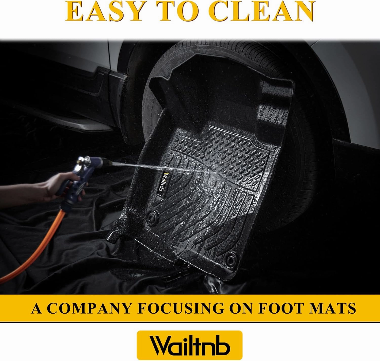 Wailtnb-All Weather Floor Mats & Cargo Liner Backrest Mat for Chevrolet Suburban & GMC Yukon XL 2015-2020 Custom Fit Chevy Suburban & GMC Yukon XL 2015-2020 Waterproof Durable Easy Clean Accessories