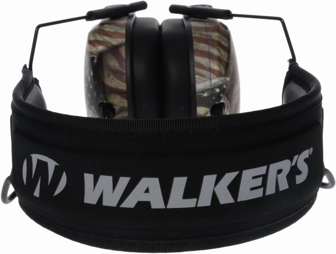 Walker's Razor Slim Ultra Low Profile Compact Design Adjustable Range Shooting Hunting Hearing Protection Electronic Earmuffs