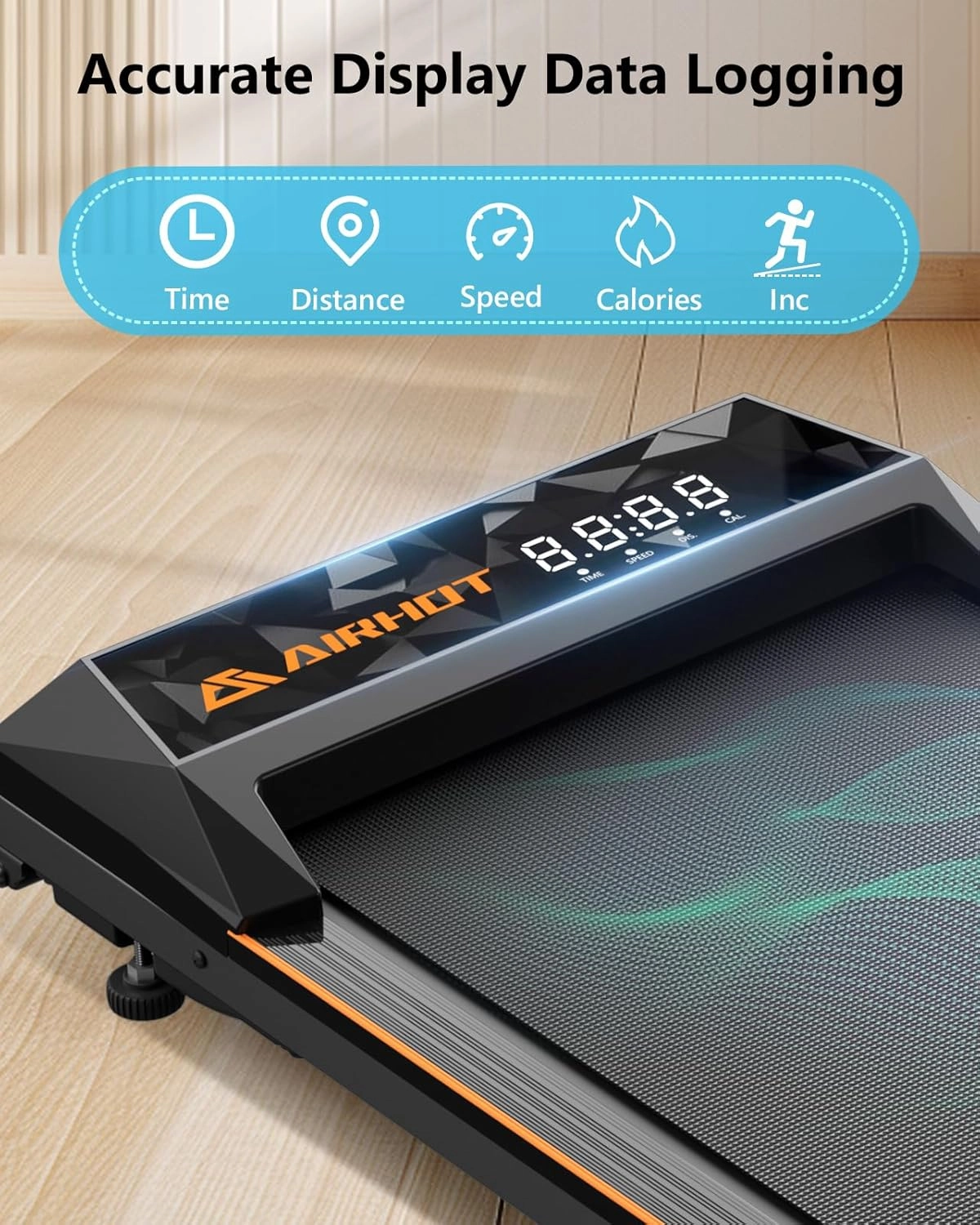 Walking Pad with Incline, Under Desk Treadmill, Portable Treadmills for Home Office, 4 in 1 Walking Running Machine Manual Incline, Compact Treadmill 265LB Capacity with Remote Control