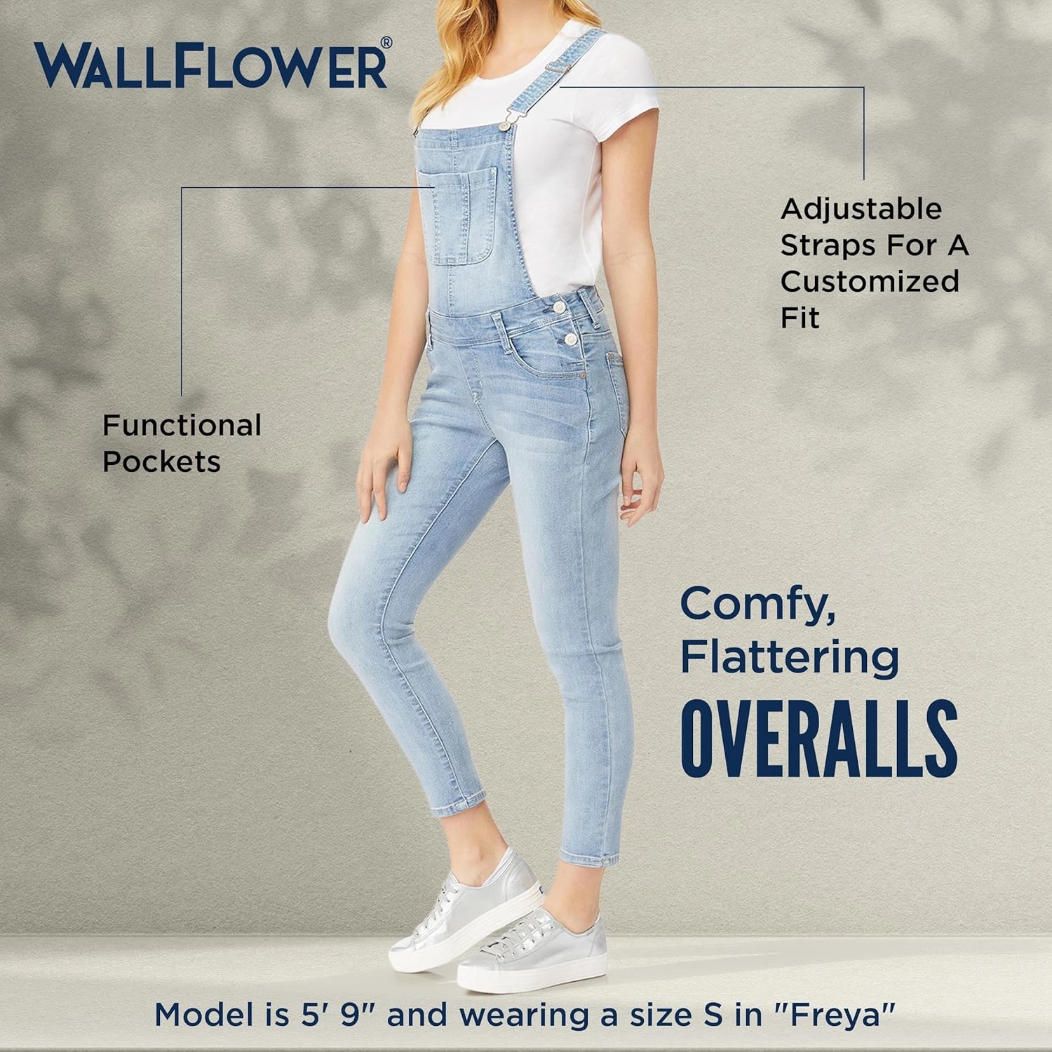 WallFlower Women's Overalls Juniors