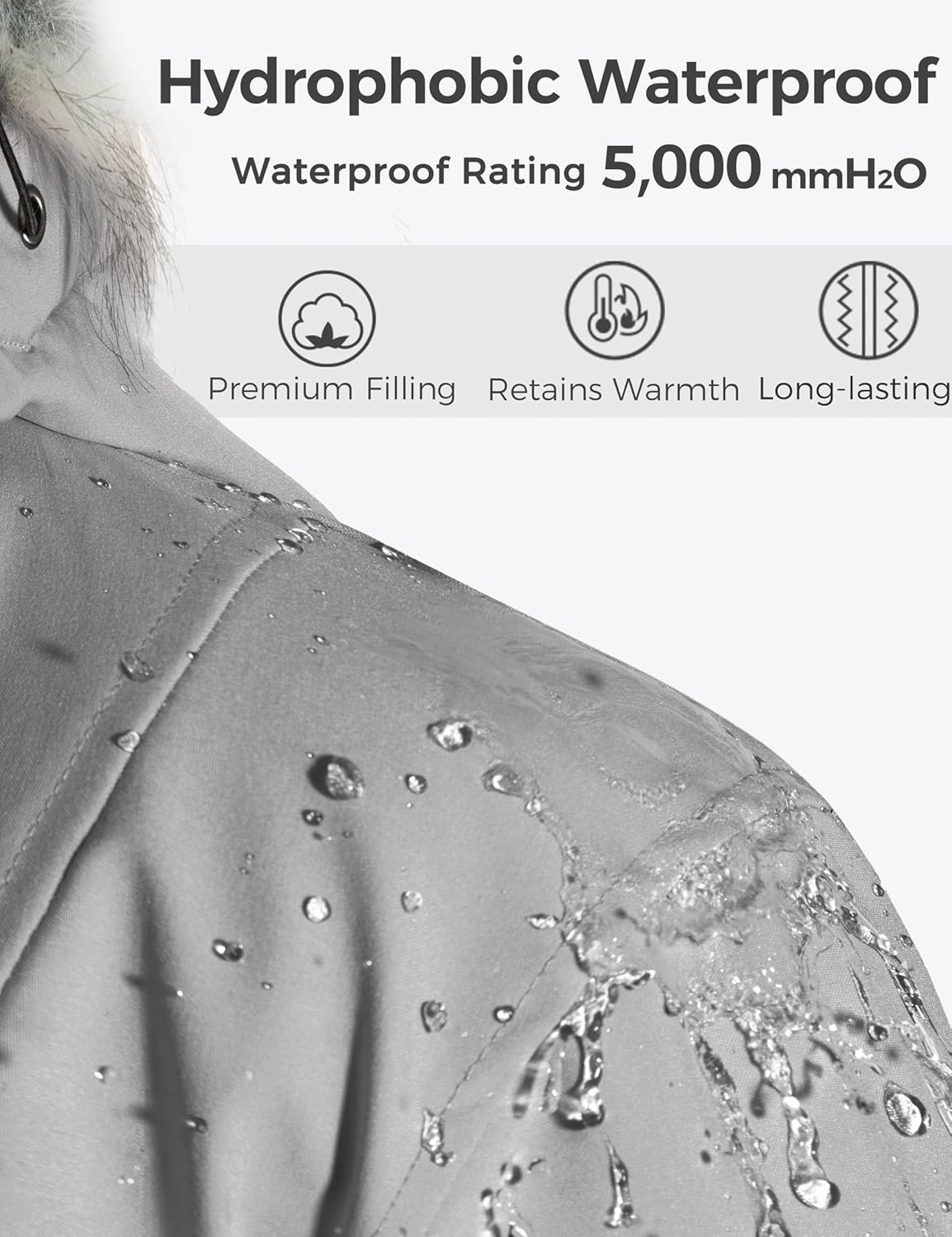 wantdo Women's Plus Size Winter Coat Warm Long Puffer Coat Thicken Parka Jacket with Hood