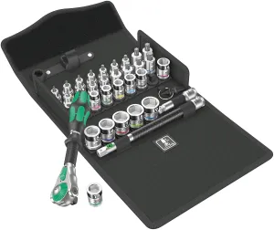 Wera - 05003536001 - Ratchet Set, 8100 SB All-in Zyklop Speed Ratchet Set, 3/8" Drive, 35 Pieces