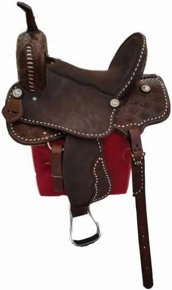 Western Barrel Racing Horse Saddle Wooden Tree Handmade Premium Leather Comfort Horse Trail Equestrian Tooled Carved Horse Riding Saddle Size: 10"-18 inches Seat Available, AS09