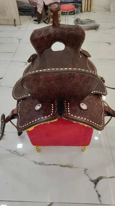 Western Barrel Racing Horse Saddle Wooden Tree Handmade Premium Leather Comfort Horse Trail Equestrian Tooled Carved Horse Riding Saddle Size: 10"-18 inches Seat Available, AS09