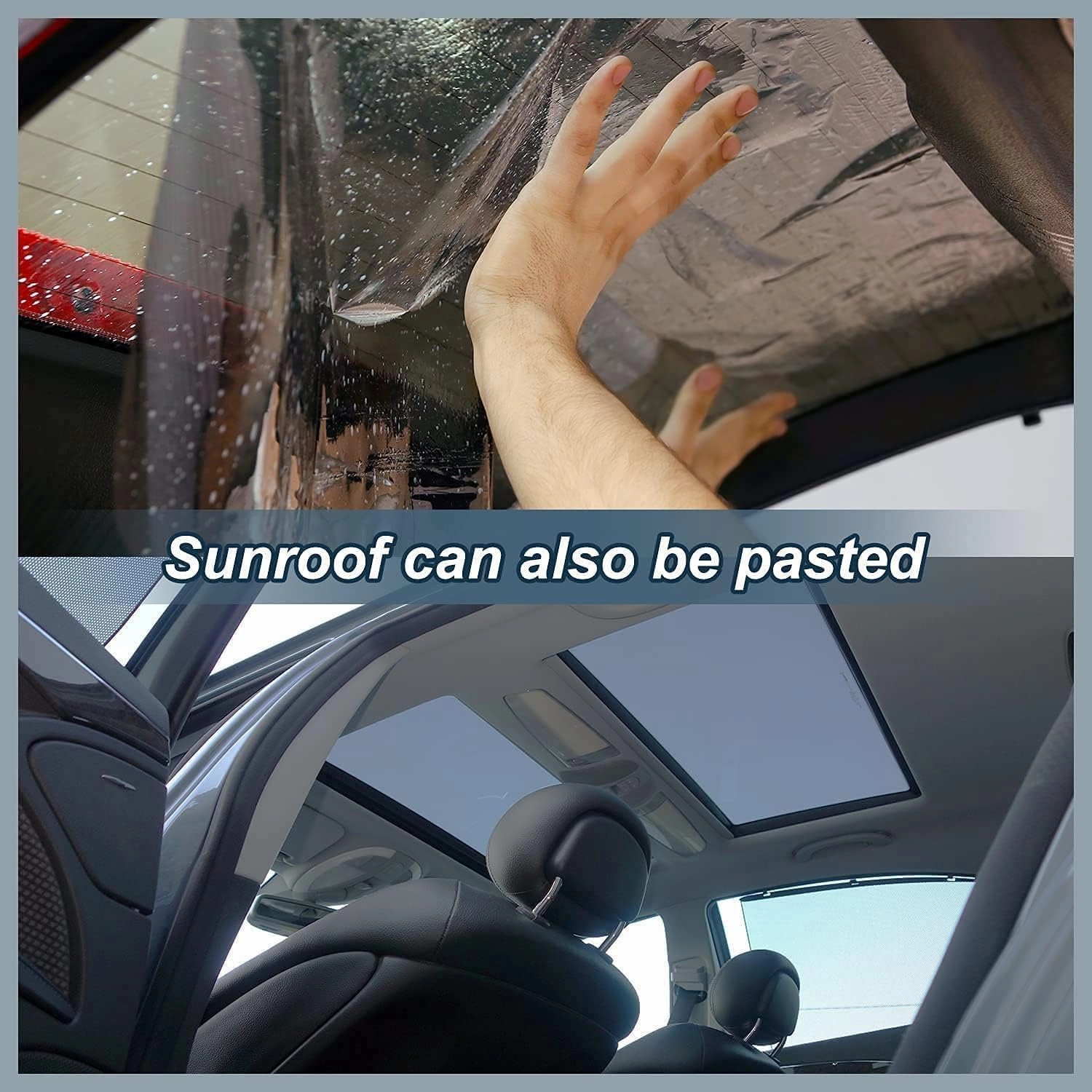 Window Tint Film for Cars, Car Privacy Window Tint Film, Car Shade Front Windshield, Heat & UV Block and Scratch Resistant, Blackout Window Film Auto Car Windshield Sun Shade Roll