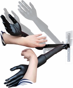 Wing Chun Dummy Portable Training Target, Wall-Mounted Multifunction Hand Shape Practice Device for Boxing and Martial Arts