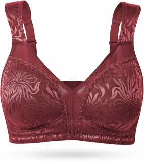 Wingslove Women's Full Coverage Non Padded Comfort Minimizer Wire-Free Bra Plus Size