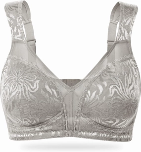 Wingslove Women's Full Coverage Non Padded Comfort Minimizer Wire-Free Bra Plus Size