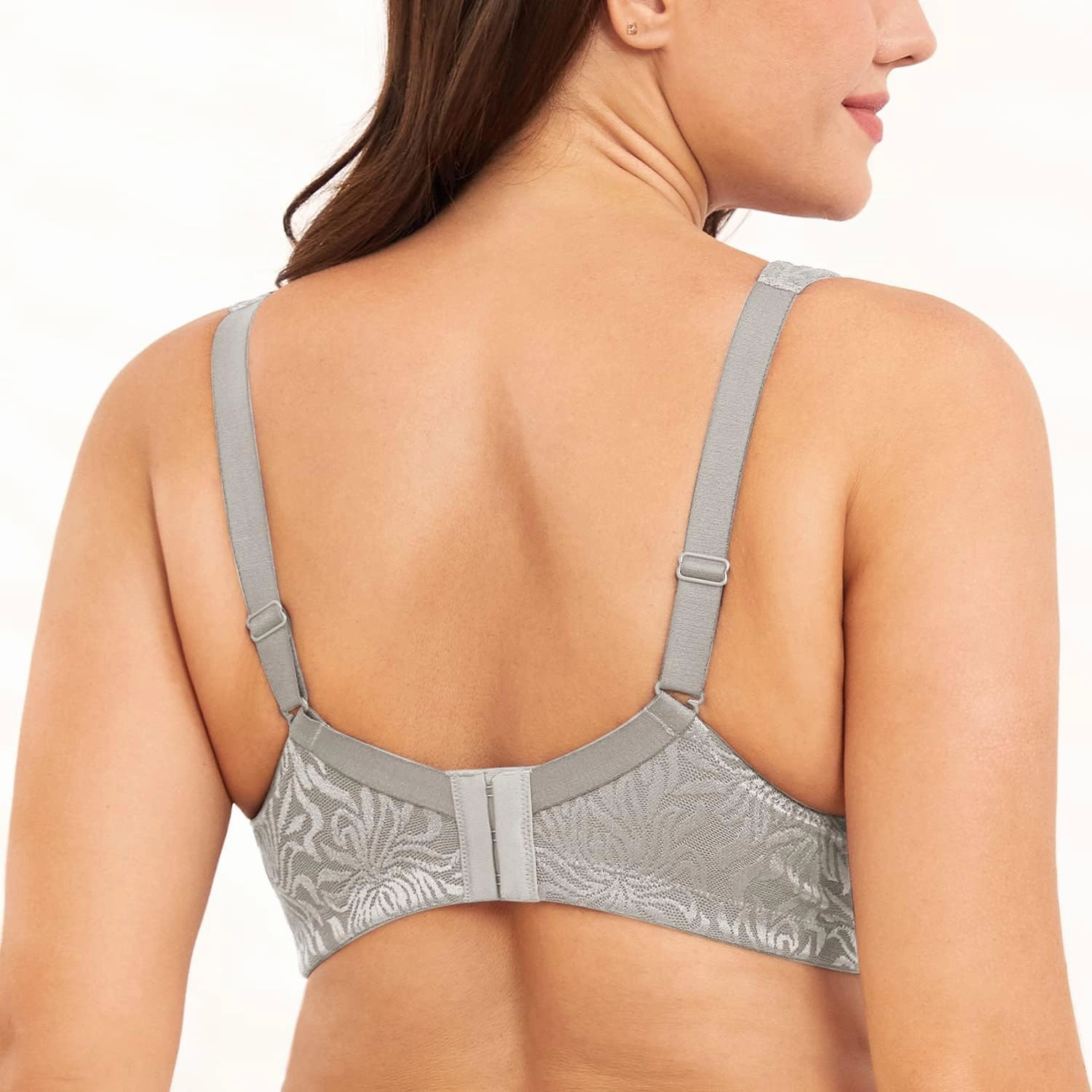 Wingslove Women's Full Coverage Non Padded Comfort Minimizer Wire-Free Bra Plus Size