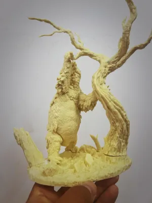 WLNTDOLA Passion Charger Studio 1:35 Scale Megatherium Scene Statue Model Megatheriidae Figure Animal Collector GK Decor Gift for Adult (Unpainted)