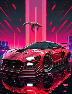 Wooden Puzzles for Adults 500 Pieces - Jigsaw Puzzles Cool Car - Boy with a Passion for Racing Puzzle，Each Piece is Unique，Complete Pieced Together is The Perfect Family Games，Puzzles