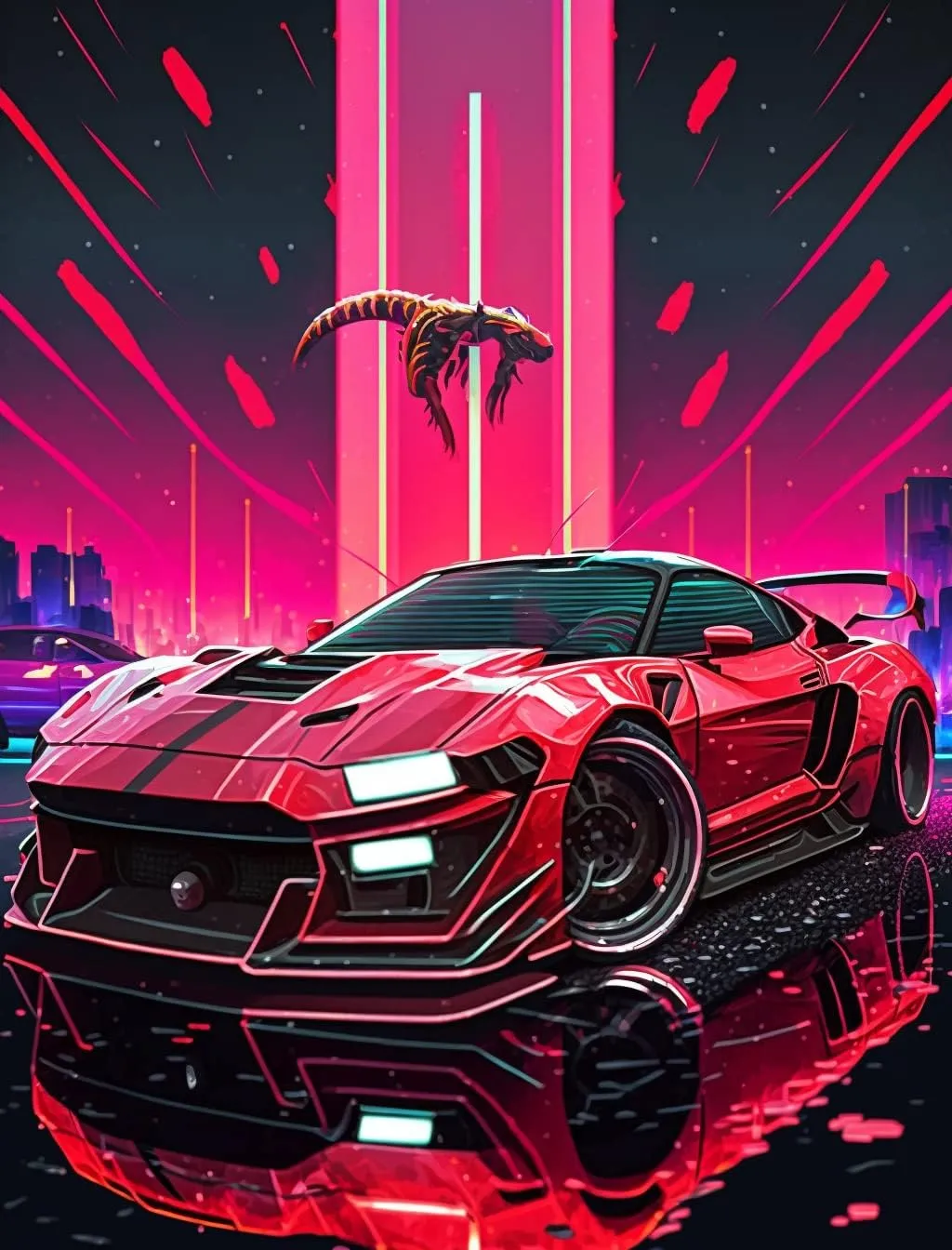 Wooden Puzzles for Adults 500 Pieces - Jigsaw Puzzles Cool Car - Boy with a Passion for Racing Puzzle，Each Piece is Unique，Complete Pieced Together is The Perfect Family Games，Puzzles