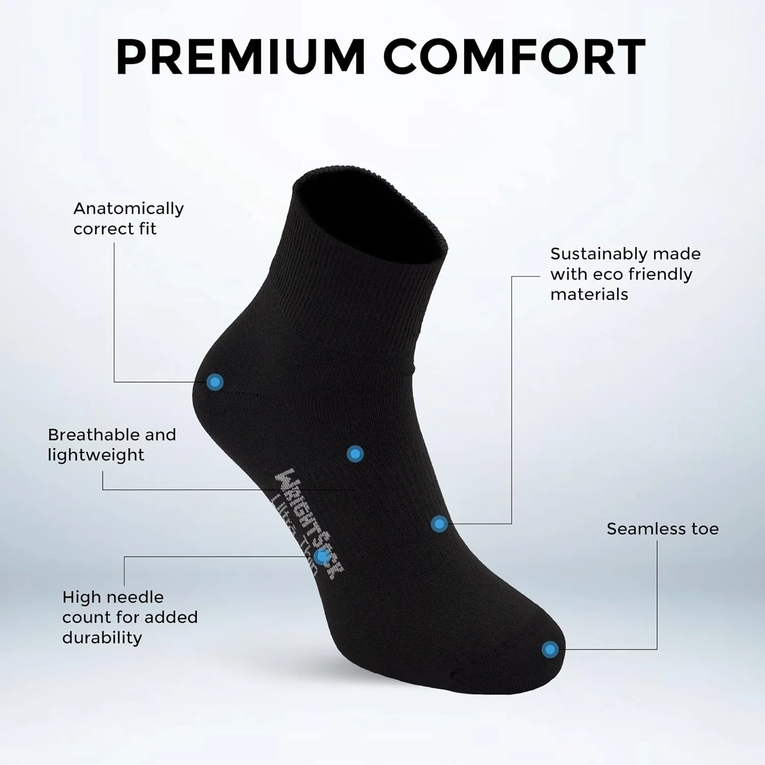 Wrightsock Ultra Thin Quarter Running Socks for Men and Women - Athletics Socks with Moisture Regulation - American Made