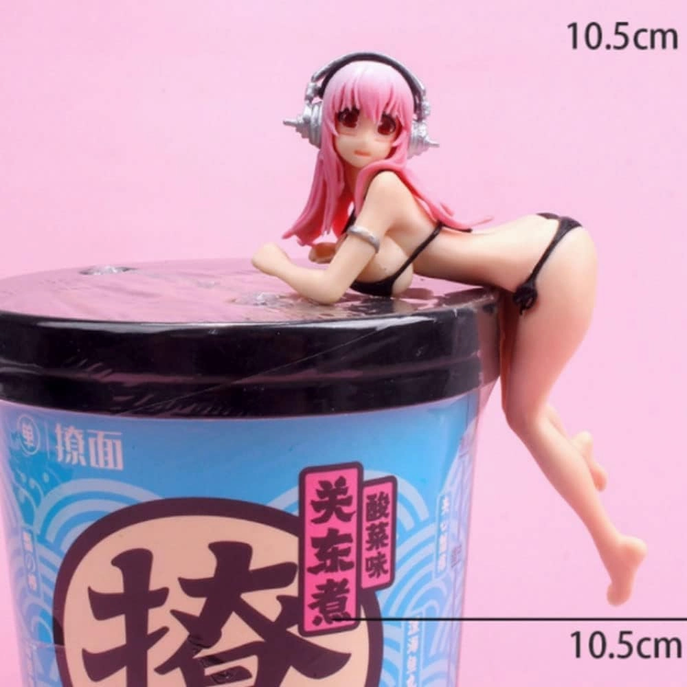 XLONGHOMES SoniComi (Suuper Sonico) Sonico Noodle Stopper Figure - Seexy Anime Girl Figure Girl Figure Model（No Cartoon Box