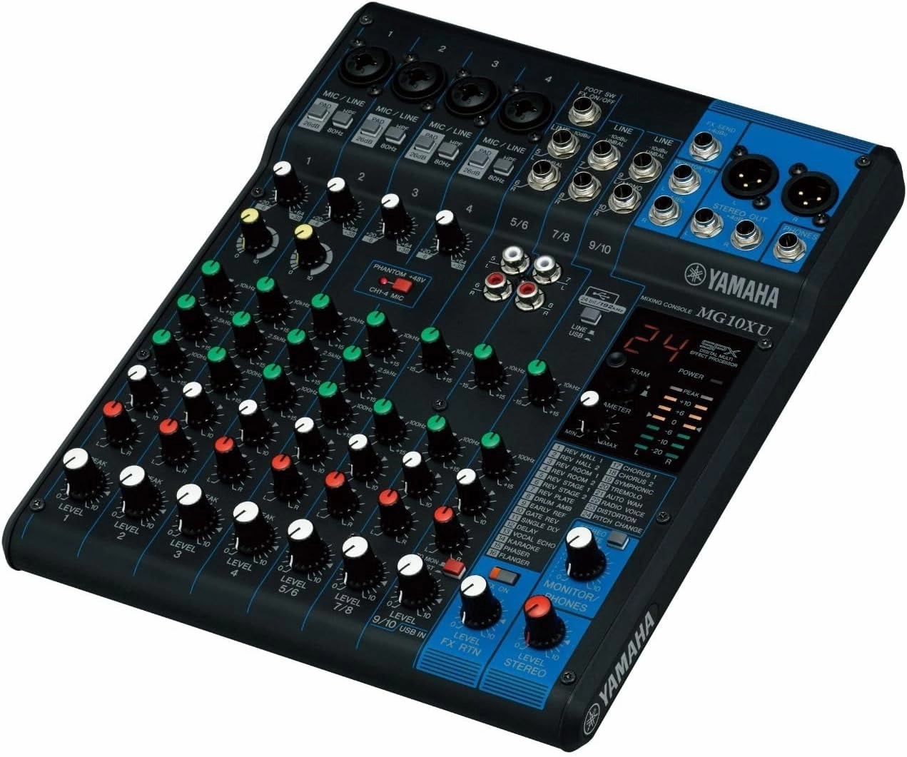 YAMAHA MG10XU 10-Input Stereo Mixer with Effects