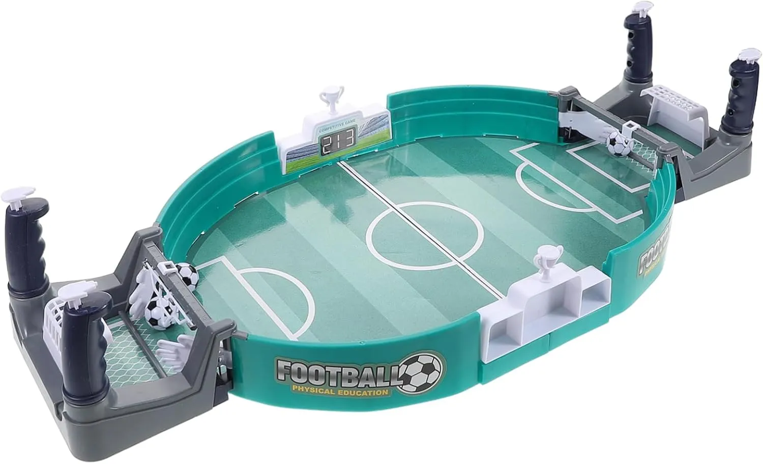 YARNOW Enhance Boys and Girls' Motor Skills Interactive Tabletop Soccer Family Game Set Compact Portable