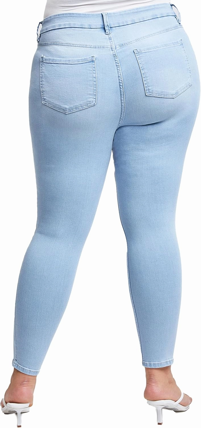 YMI Women's Plus Size Sustainable Curvy Fit Skinny Jeans