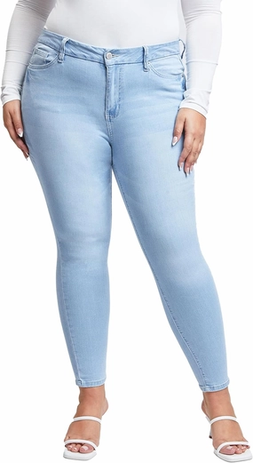 YMI Women's Plus Size Sustainable Curvy Fit Skinny Jeans