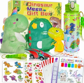 YOFUN Dinosaur Gifts for Boys - Mega Dino Gift Box for Kids, Birthday Gift Ideas for Boys and Girls Ages 3-10, Dinosaur Toys Set with Fun and Educational Features