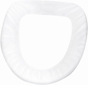 Zerodeko 50pcs Disposable Toilet Seat Covers for Travel Non Woven Toilet Seat Pads Lightweight and Absorbent for Public Restrooms Home Shopping Malls Hotels