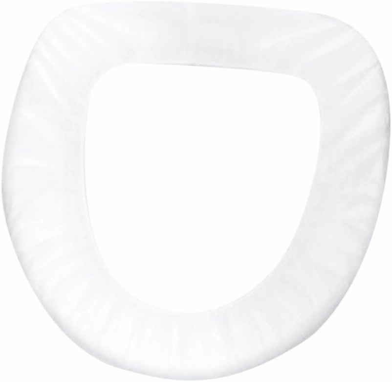 Zerodeko 50pcs Disposable Toilet Seat Covers for Travel Non Woven Toilet Seat Pads Lightweight and Absorbent for Public Restrooms Home Shopping Malls Hotels